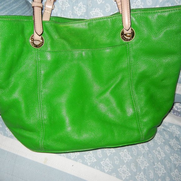 Kelly Green Micheal Kors Shoulder Bag tote - Picture 3 of 12